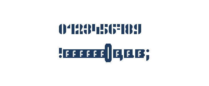 WLM Stencils Swashy Regular Other Characters