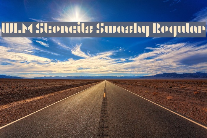 WLM Stencils Swashy Regular Example 2