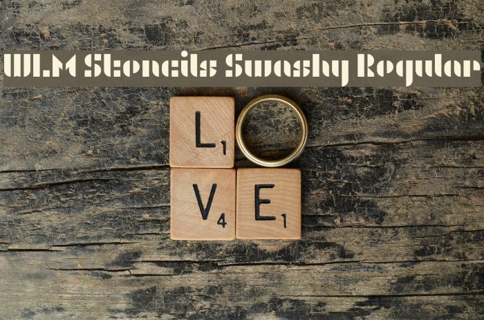 WLM Stencils Swashy Regular Example 3