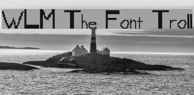 WLM The Font Troll Font examples