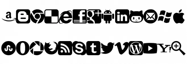 WLM Web Iconized Schriftart Groß