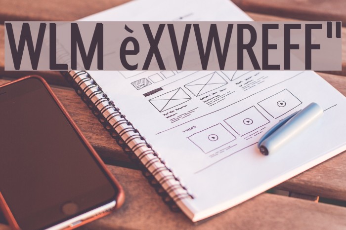 WLM èxvwreff` Font examples