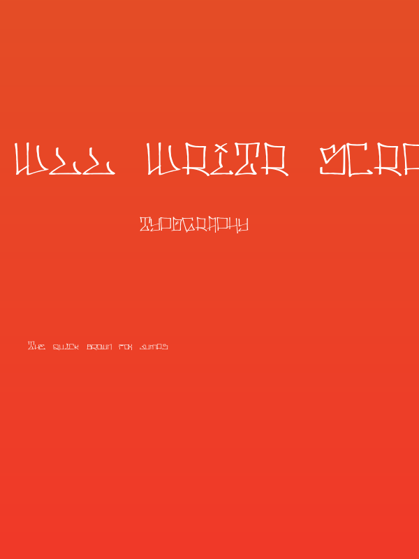 Wll Writr Scrpt Regular Poster