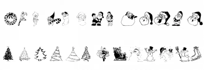 wmchristmas1 Шрифта ВЕРХНИЙ