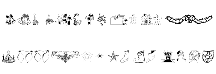 wmchristmas1 Font LOWERCASE