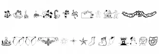 wmchristmas1 Caratteri MINUSCOLO