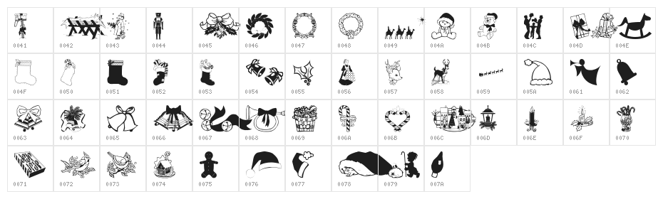 wmchristmas2 Character Map