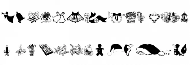 wmchristmas2 خط أحرف صغيرة