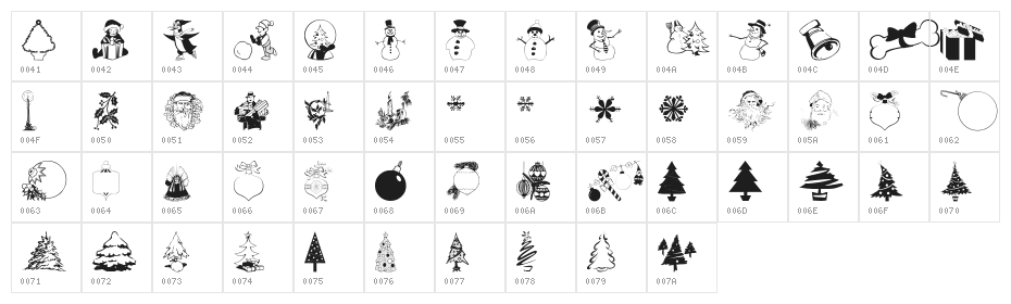 wmchristmas3 Character Map