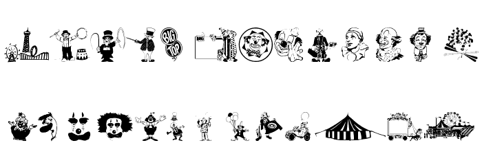 wmcircus1 Font LOWERCASE