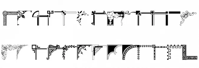 wmcorners1 फ़ॉन्ट लोअरकेस