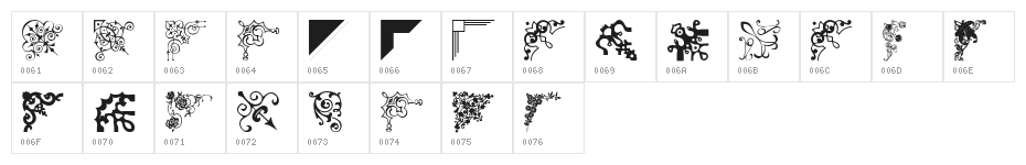 wmcorners3 Character Map