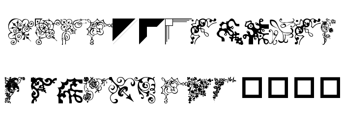 wmcorners3 Font LOWERCASE
