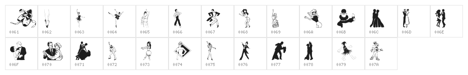 wmdance Character Map