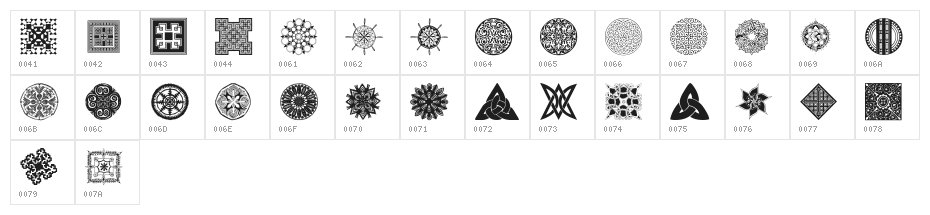 wmdesigns2 Character Map