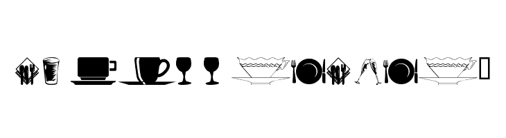 wmdinnerware1  font caratteri gratis