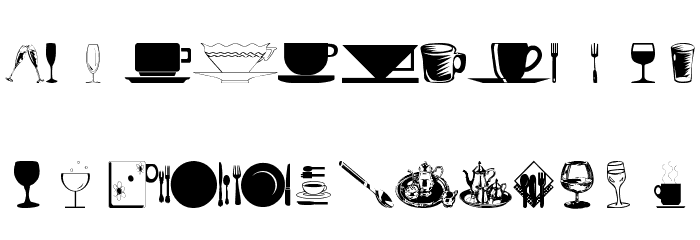 wmdinnerware1 Font LOWERCASE
