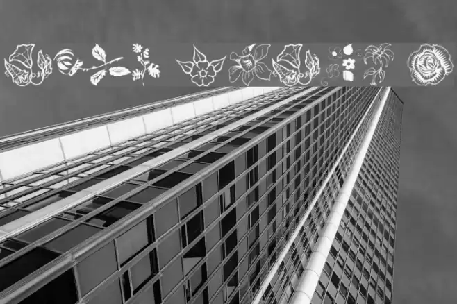 wmflowers1 Font examples