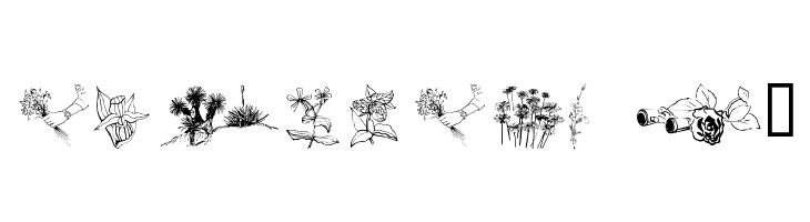 wmflowers2  フリーフォントのダウンロード