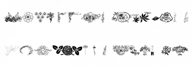 wmflowers3 Caratteri MINUSCOLO