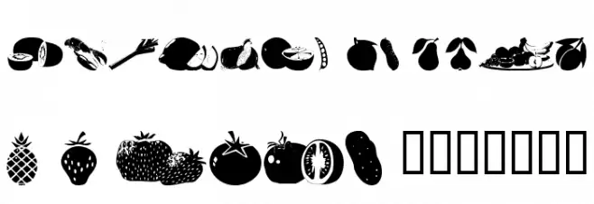 wmfood1 Шрифта ВЕРХНИЙ