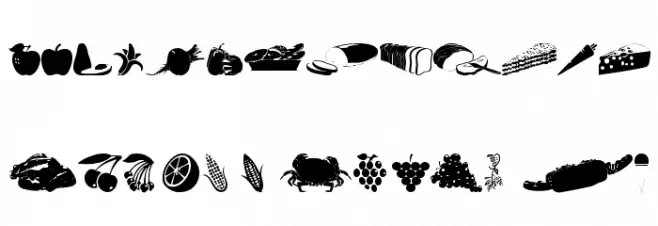 wmfood1 Caratteri MINUSCOLO