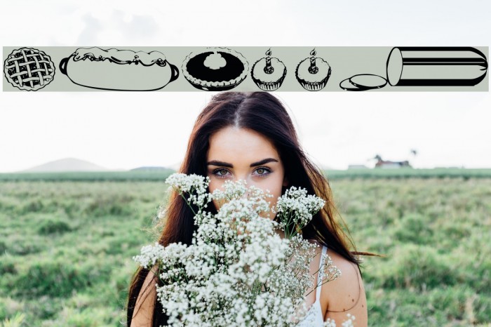 wmfood2 Font examples