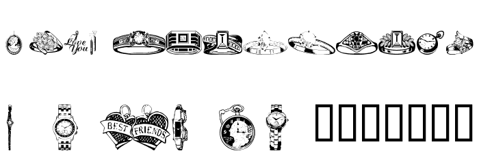 wmjewelry Font LOWERCASE