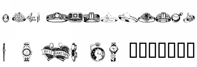 wmjewelry फ़ॉन्ट लोअरकेस
