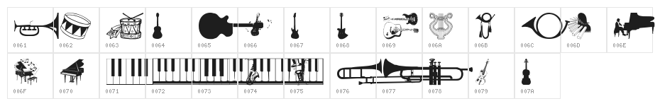 wmmusic1 Character Map