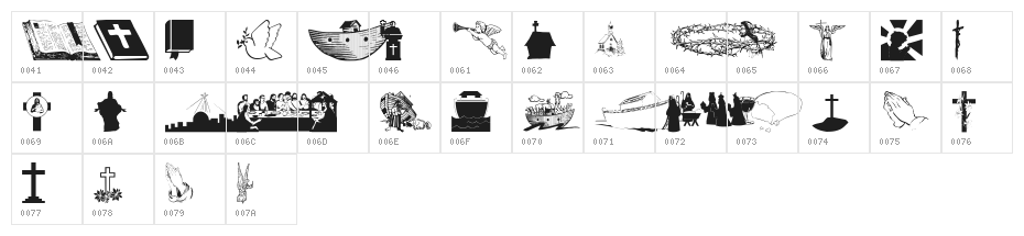 wmreligious1 Character Map