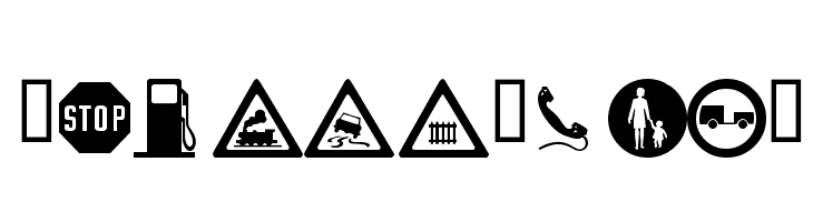 wmroadsigns Font