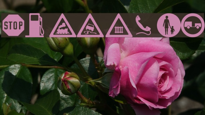 wmroadsigns Font examples
