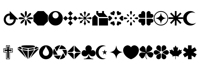 wmshapes1 Font LOWERCASE