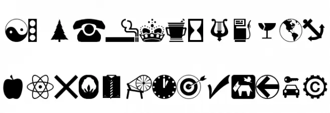 wmsymbols خط أحرف صغيرة