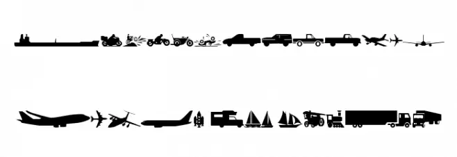 wmtransport1 Schriftart Groß