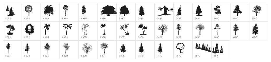 wmtrees1 Character Map
