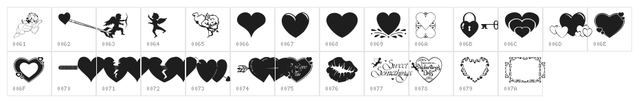 wmvalentine1 Character Map