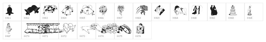 wmwedding Character Map
