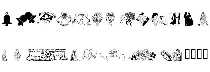 wmwedding Font LOWERCASE