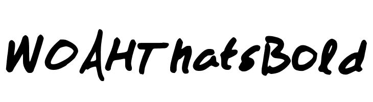 WOAHThatsBold  لخطوط تنزيل