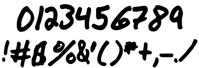 WOAHThatsBold Font OTHER CHARS