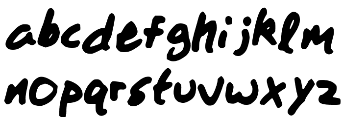 WOAHThatsBold Font LOWERCASE
