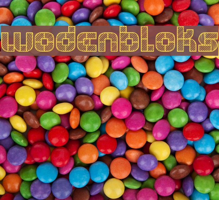 WODENBLOKS Font examples