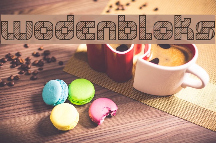 WODENBLOKS Font examples