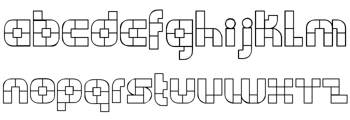 WODENBLOKS Font LOWERCASE