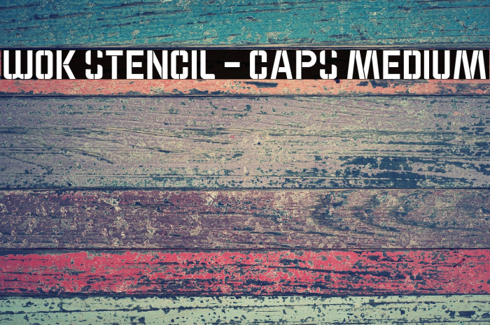 WOK STENCIL - CAPS Medium Example 2