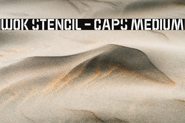 WOK STENCIL - CAPS Medium Example 3