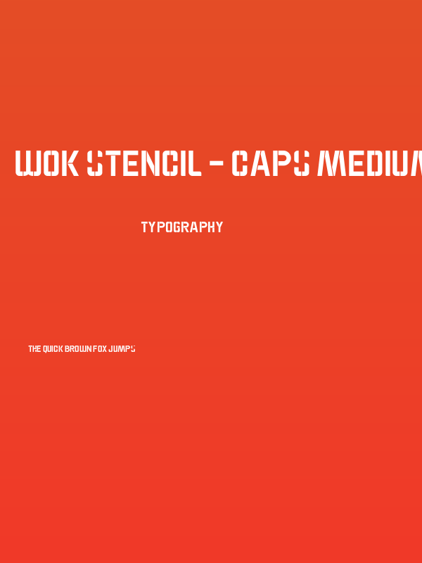 WOK STENCIL - CAPS Medium Poster