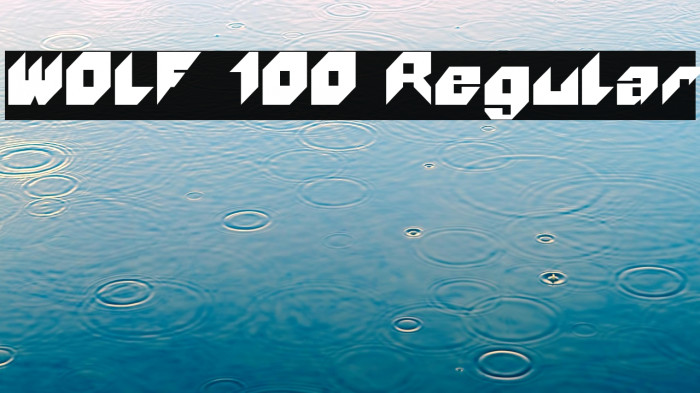 WOLF 100 Regular Example 2